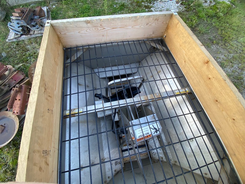 Chemical/Fertilizer Application  Fisher Steel Caster Salt Spreader - 42" x 54" Photo